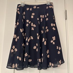 Ann Taylor Flowy Midi Skirt
